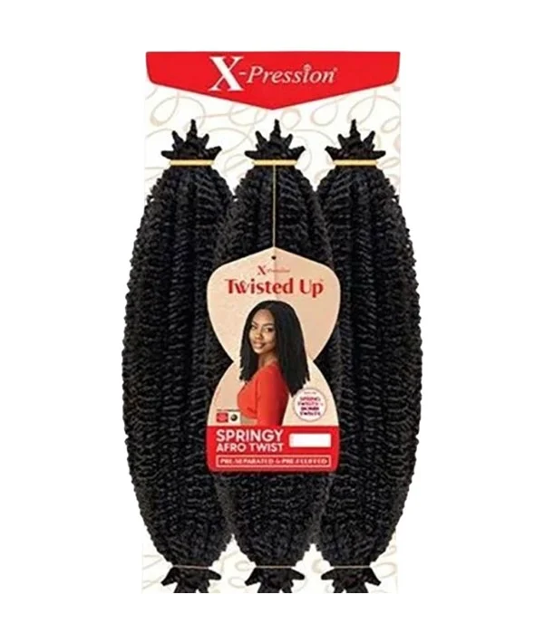 X Pression 3X Twisted Up Springy Afro Twist Braids