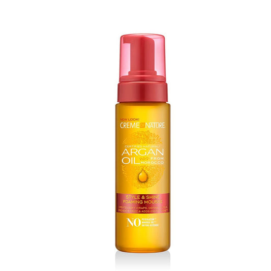 Creme of Nature Argan Oil Style & Shine Foaming Mousse – 7oz